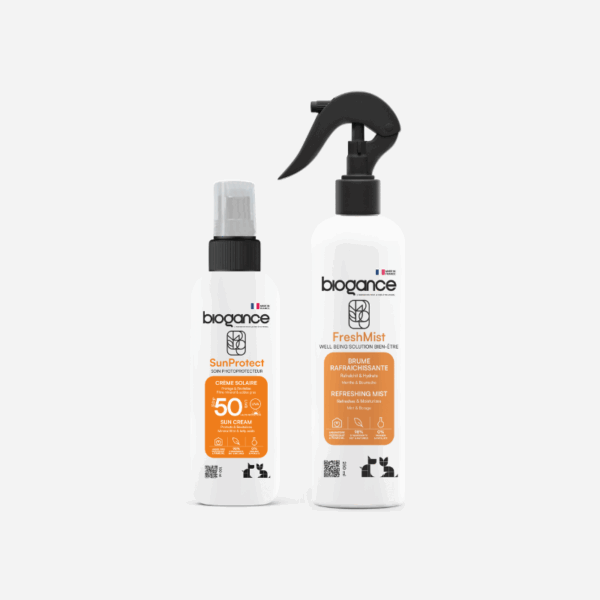 Pack Duo de l'été pour chien et chat – Protection solaire & fraîcheur naturelle by Biogance