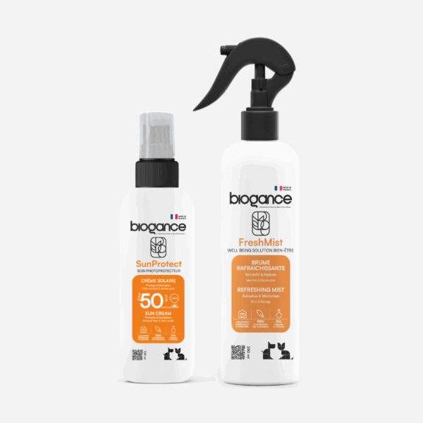 Pack Duo de l'été pour chien et chat – Protection solaire & fraîcheur naturelle by Biogance