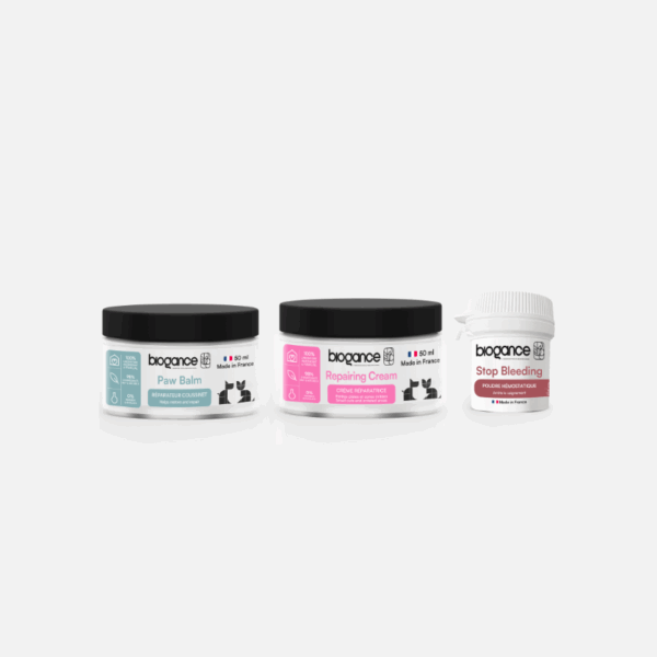 Pack secours chien et chat Biogance – Le trio indispensable pour les petits bobos du quotidien